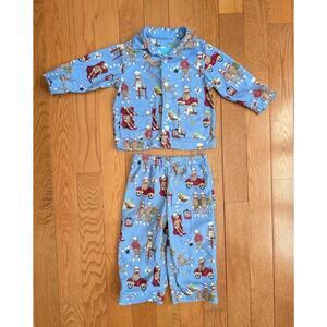 Nick & Nora Classic Sock Monkey Pajamas Set 18 Months